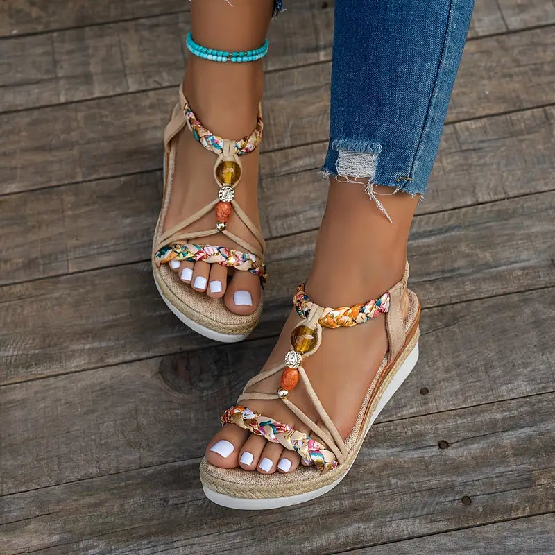 SANNE | Comfortable Sandals with Low Heel for Every Summer Occasion
