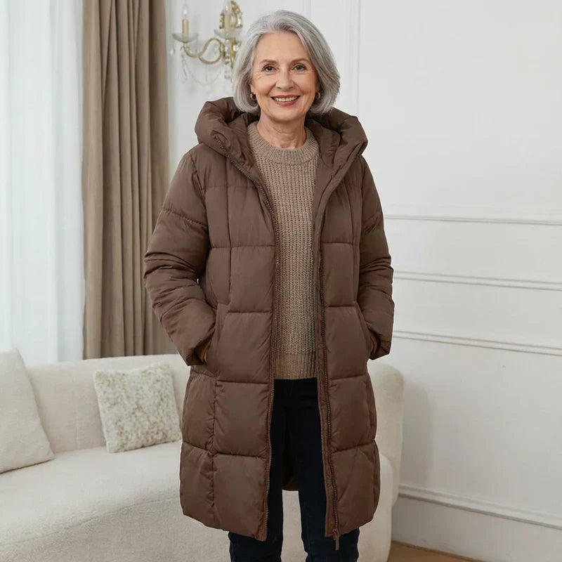 SANNE™ | Long Padded Winter Coat with Warm Comfort and Timeless Style