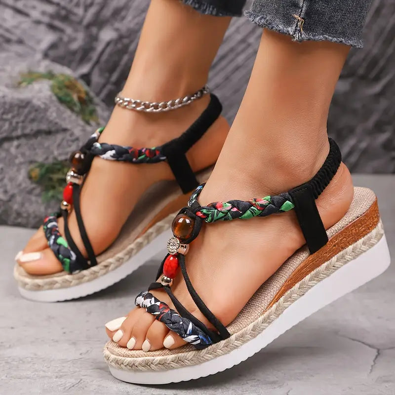 SANNE | Comfortable Sandals with Low Heel for Every Summer Occasion