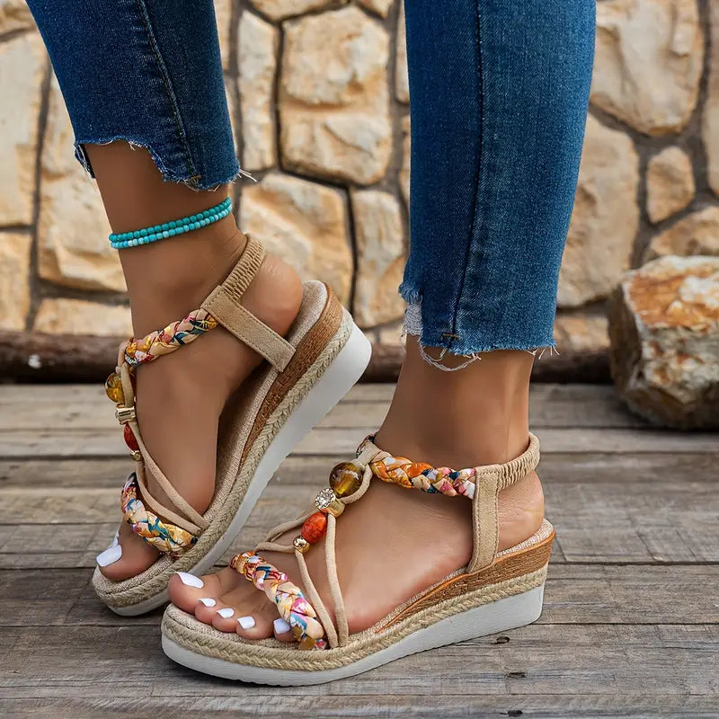 SANNE | Comfortable Sandals with Low Heel for Every Summer Occasion