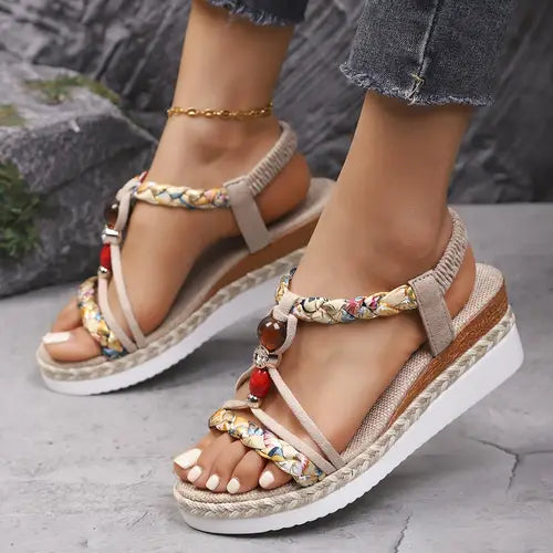 SANNE | Comfortable Sandals with Low Heel for Every Summer Occasion