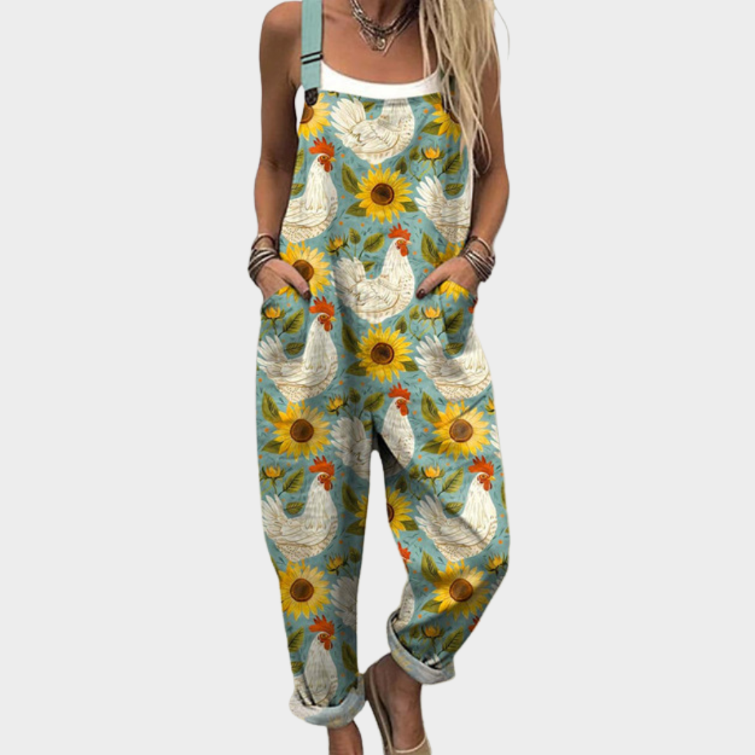 Comfortabele Bedrukte Dungaree