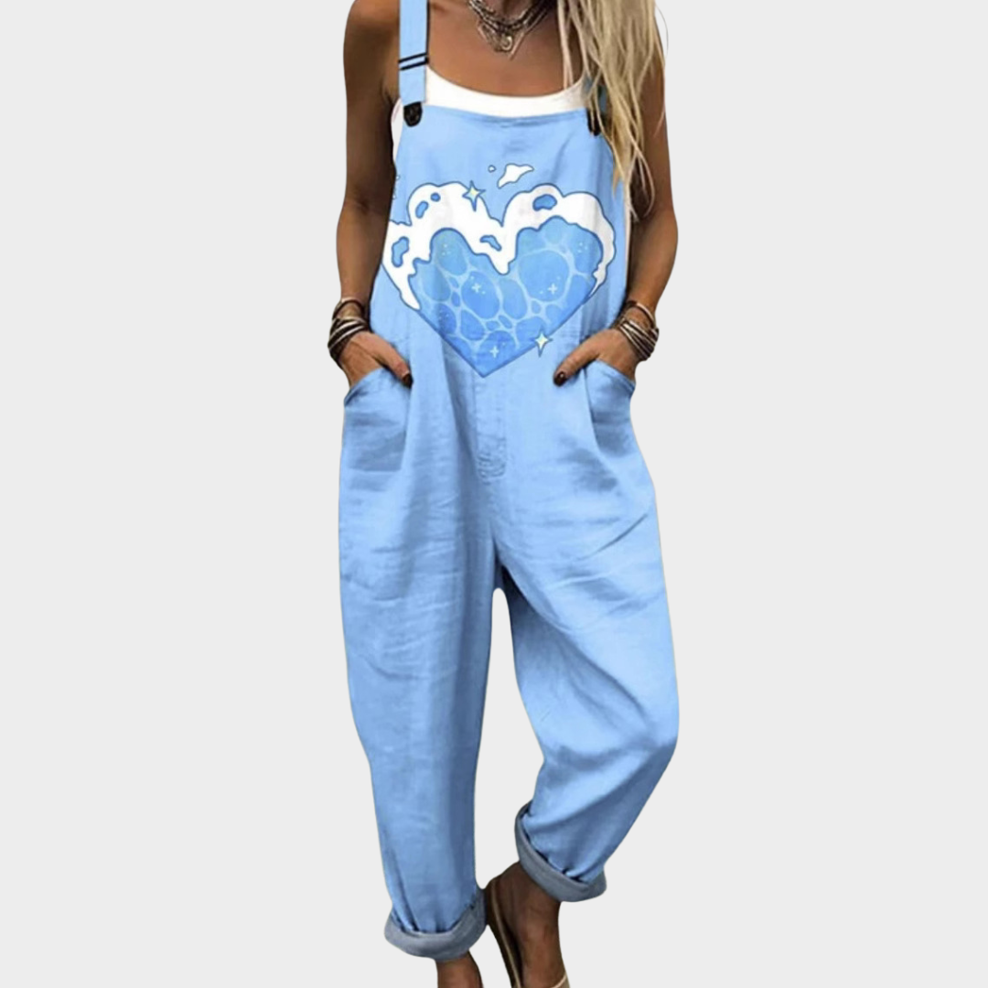 Comfortabele Bedrukte Dungaree