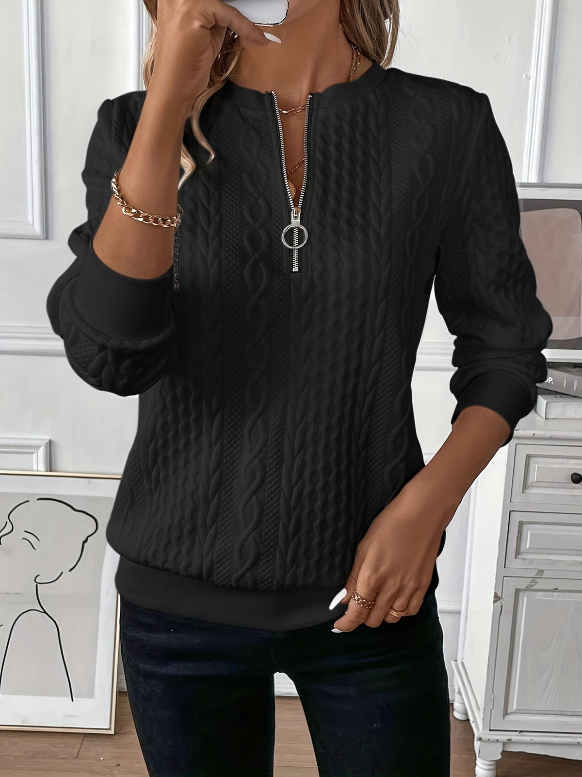 Bérengère™ | Chic Jumper in Refined Knitwear