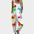 Comfortabele Gedrukte Dungaree