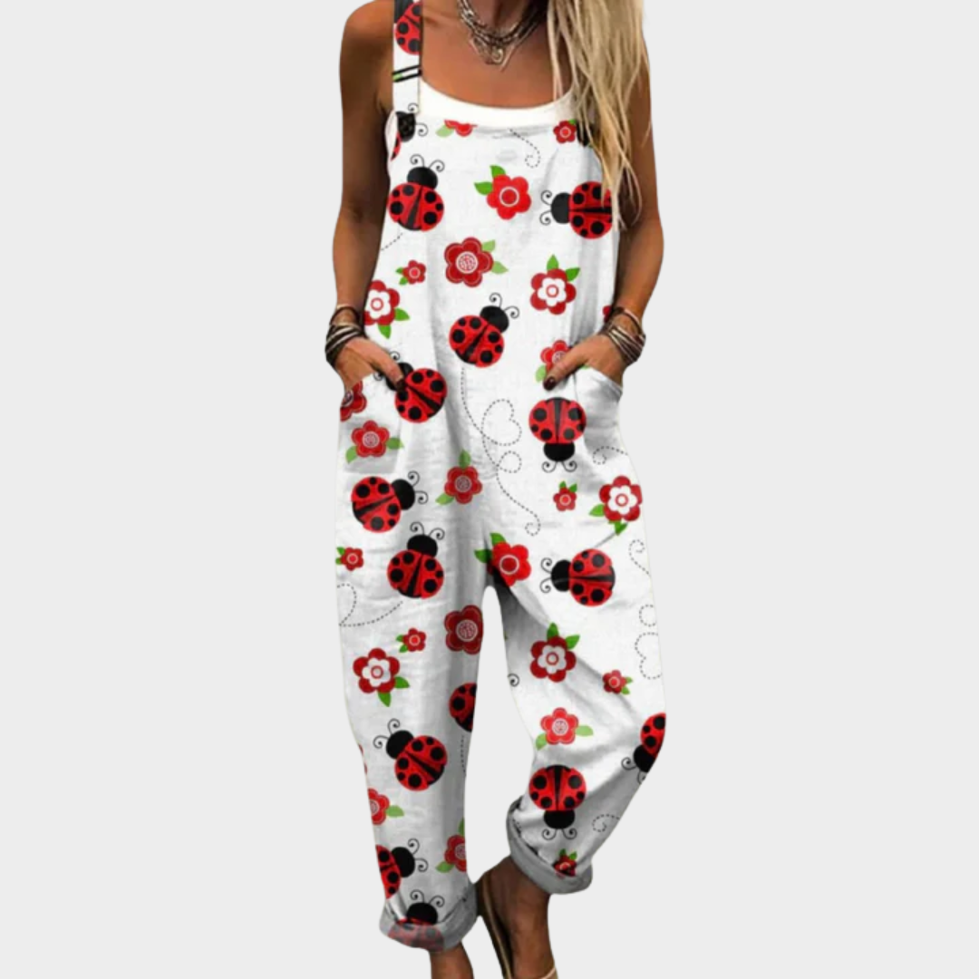 Comfortabele bedrukte overall