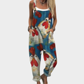 Comfortabele Bedrukte Dungaree