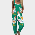 Comfortabele Bedrukte Dungaree