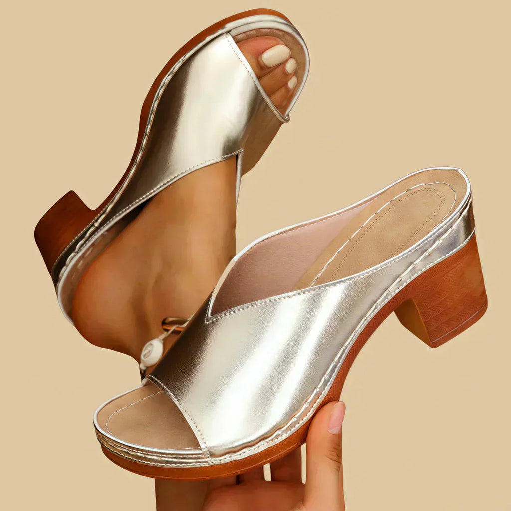 GABRIELLA | Orthopaedic Sandals with Wide Heel Elegant and Comfortable for Every Day