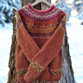 Sofia – Warm Jumper with Knitted Shoulders