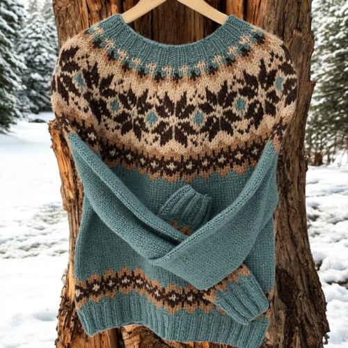 Lydia – Warm Jumper with Classic Winter Details