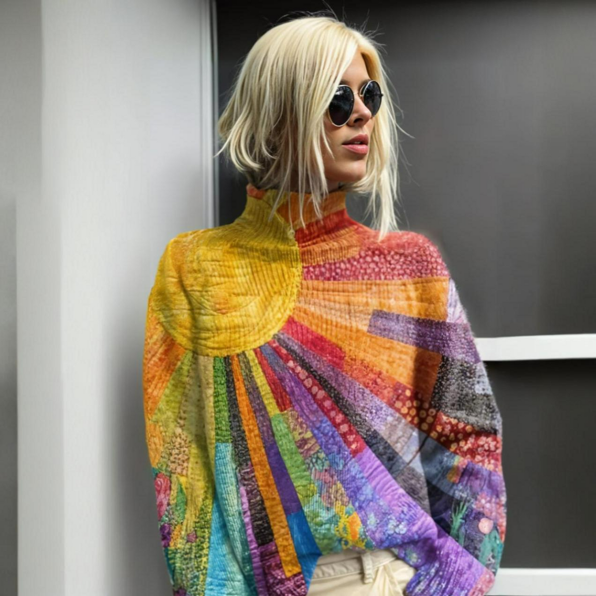 SOLÈNE | Elegant High Neck Jumper for a Refined Look