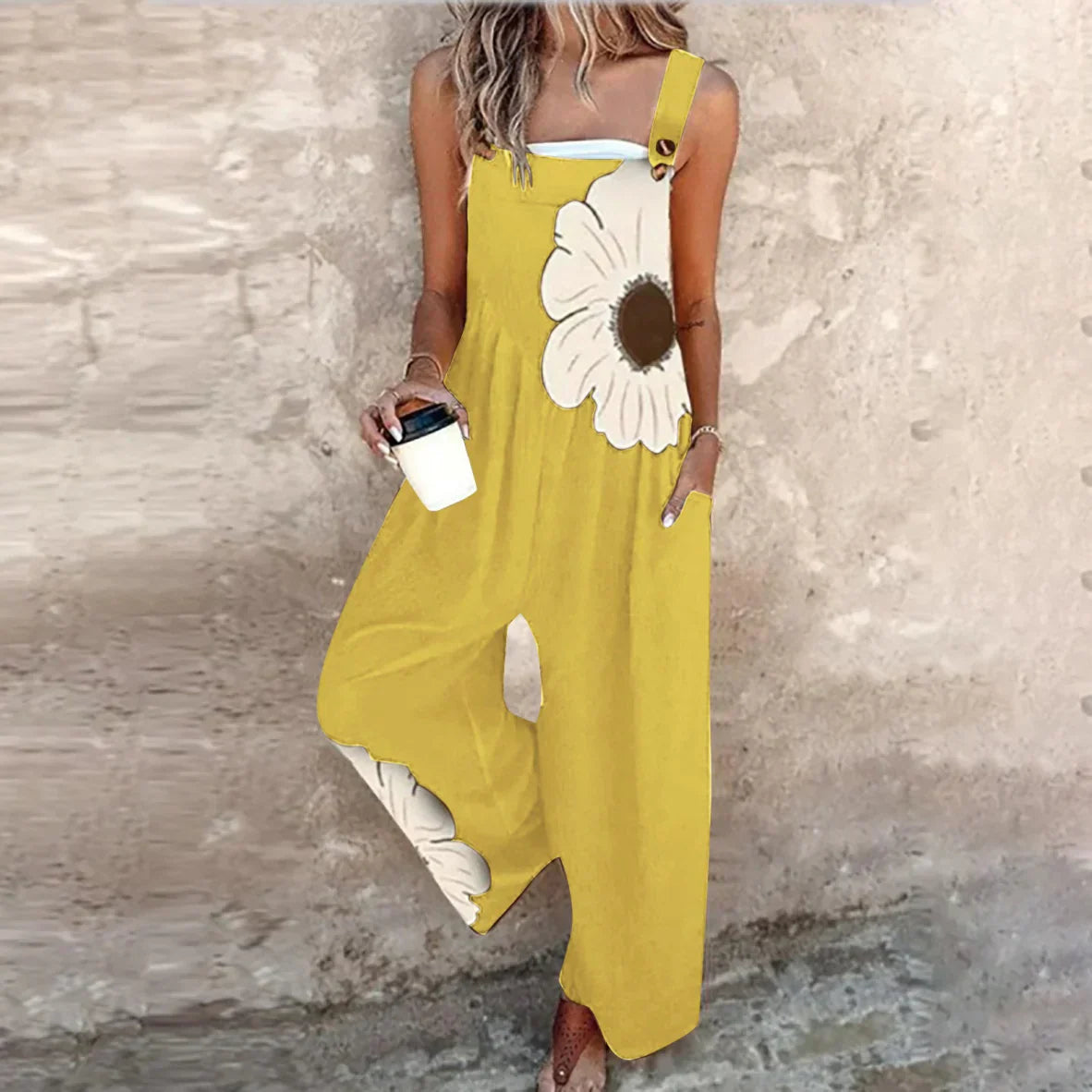 Comfortabele Bedrukte Dungaree