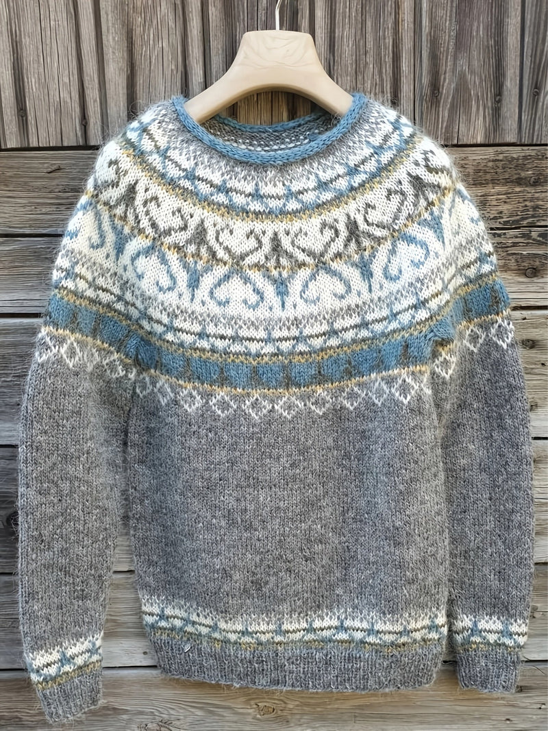 Elina – Warm Jumper with Soft Winter Details