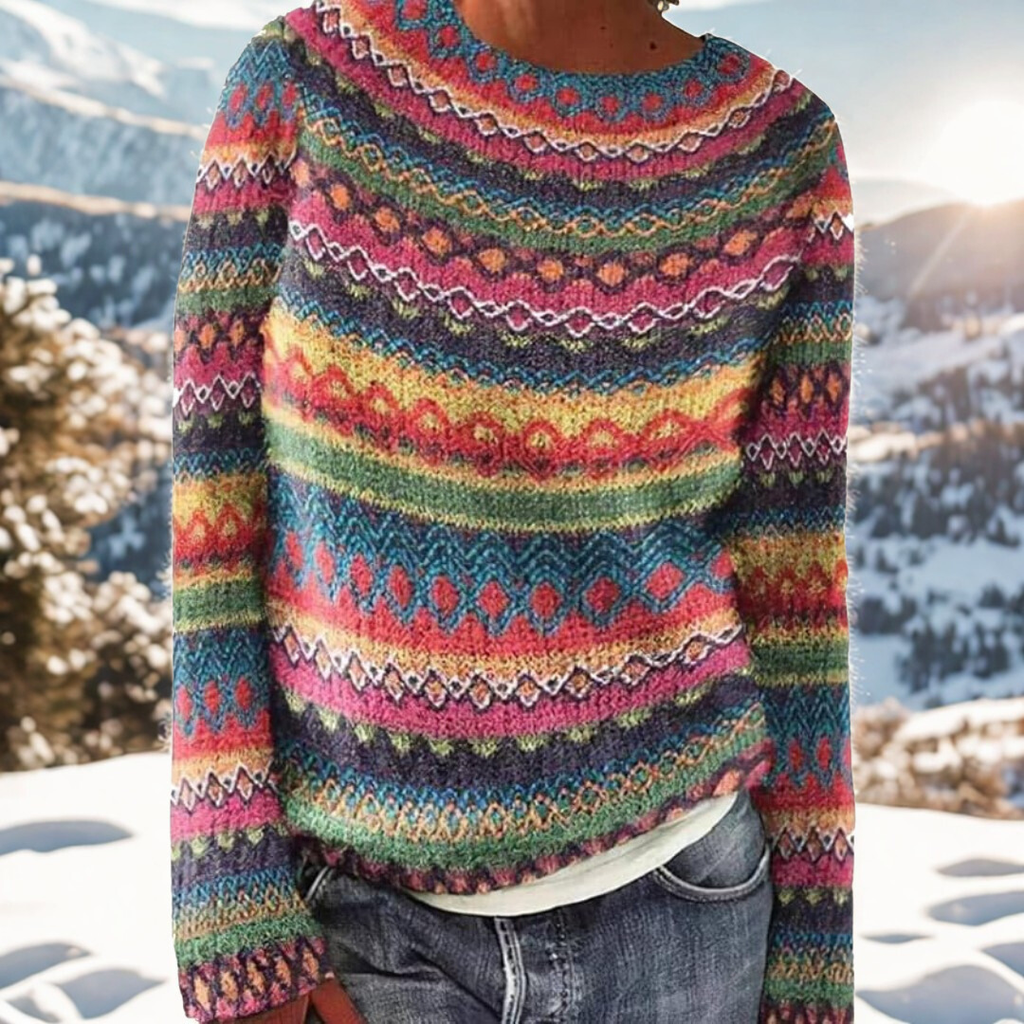 Liv – Winter Jumper with Timeless Scandinavian Pattern
