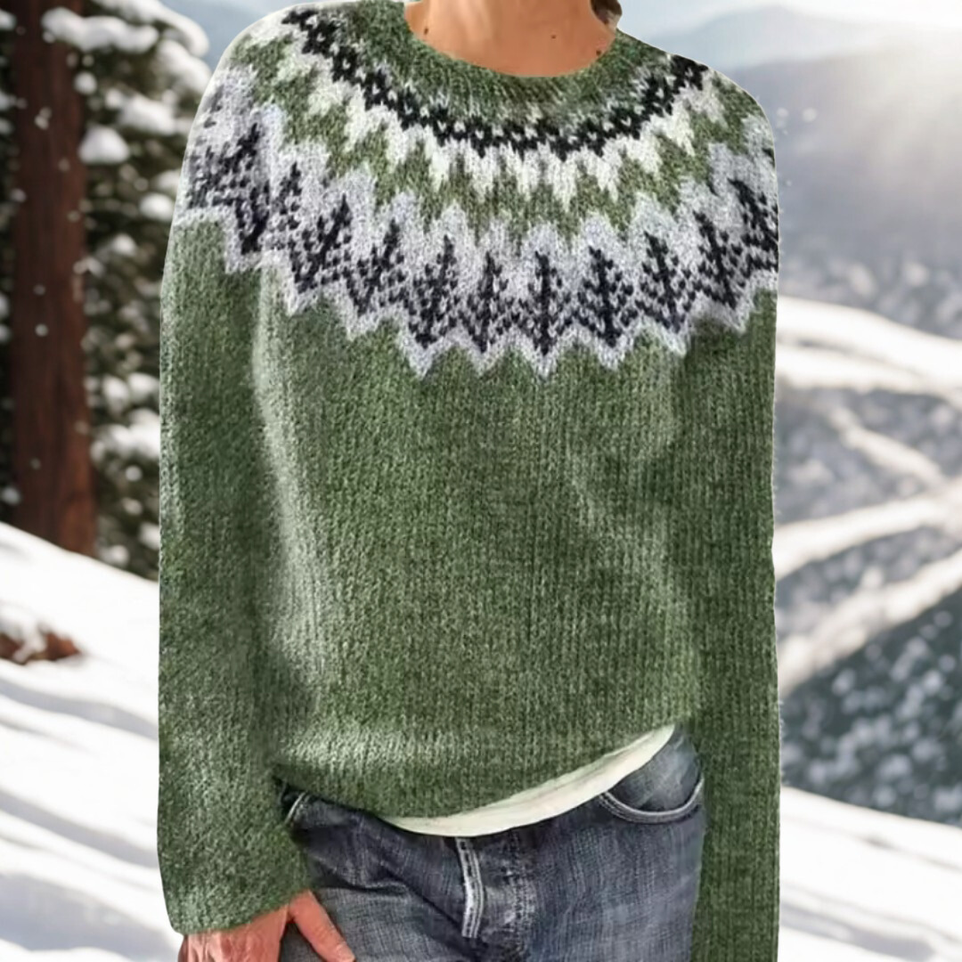 Liv – Winter Jumper with Timeless Scandinavian Pattern