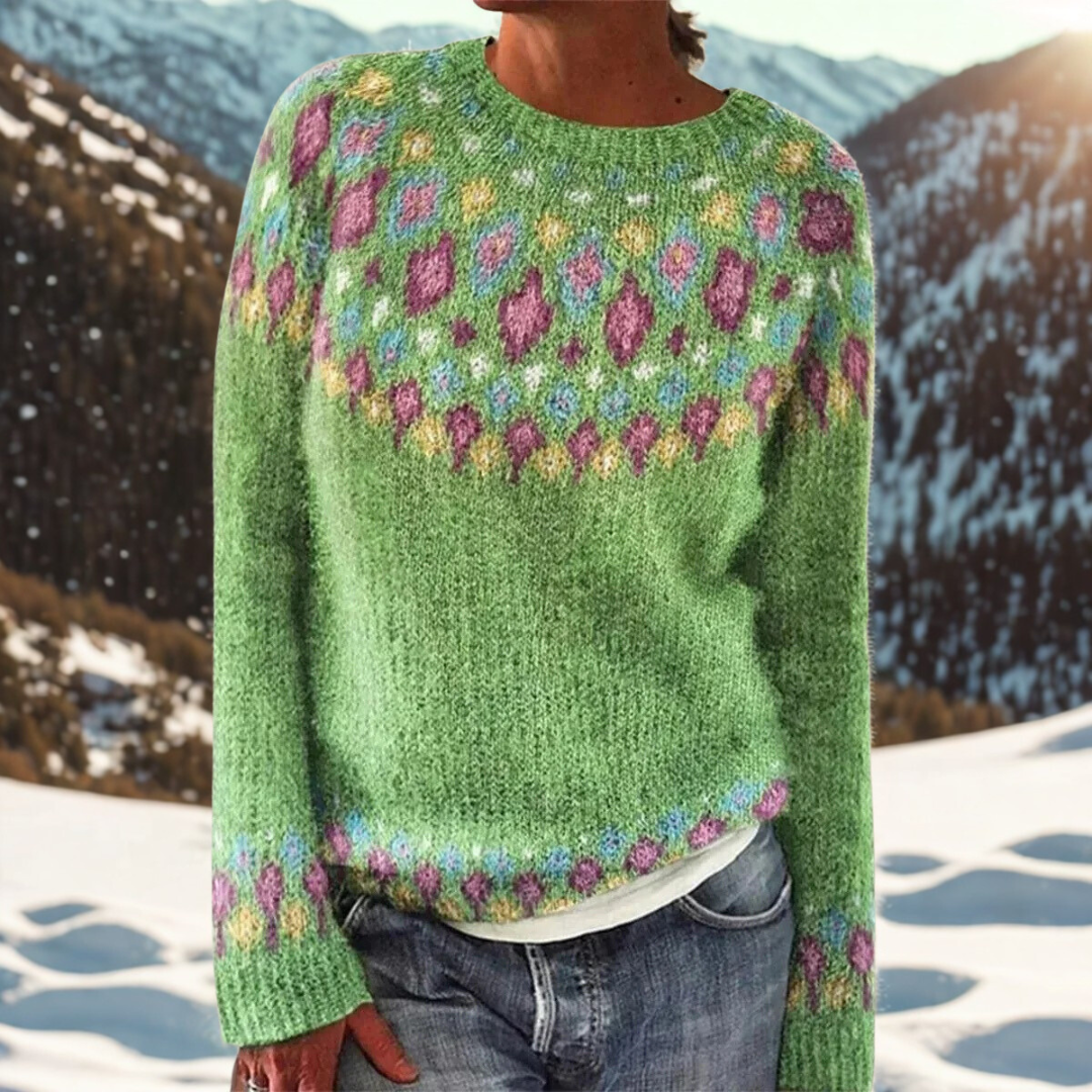 Liv – Winter Jumper with Timeless Scandinavian Pattern