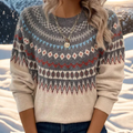 KARIN – SOFT WINTER JUMPER WITH CLASSIC SHOULDER PATTERN