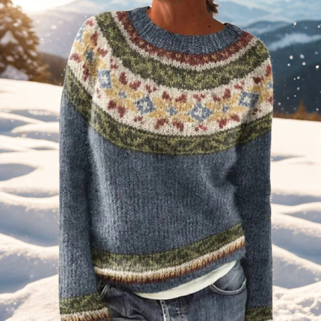 Liv – Winter Jumper with Timeless Scandinavian Pattern