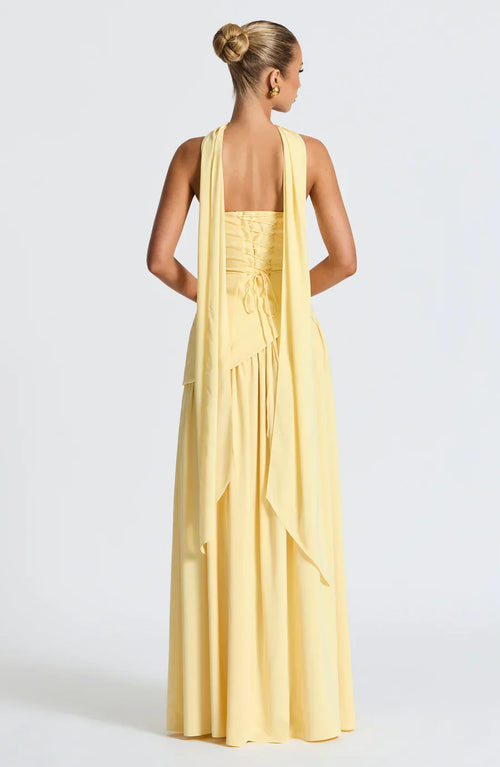 ADRIANA | LANG ASYMMETRISCH JURK MET OPENING
