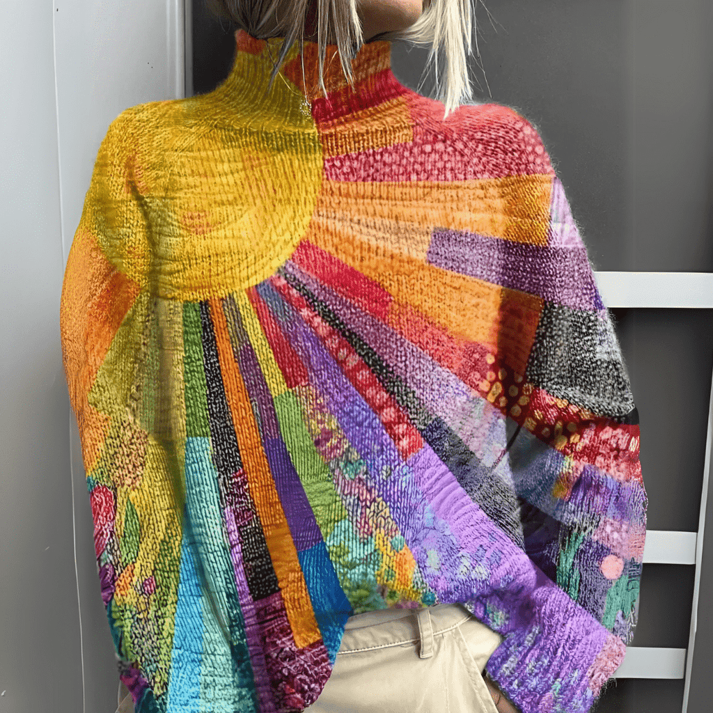 SOLÈNE | Elegant High Neck Jumper for a Refined Look