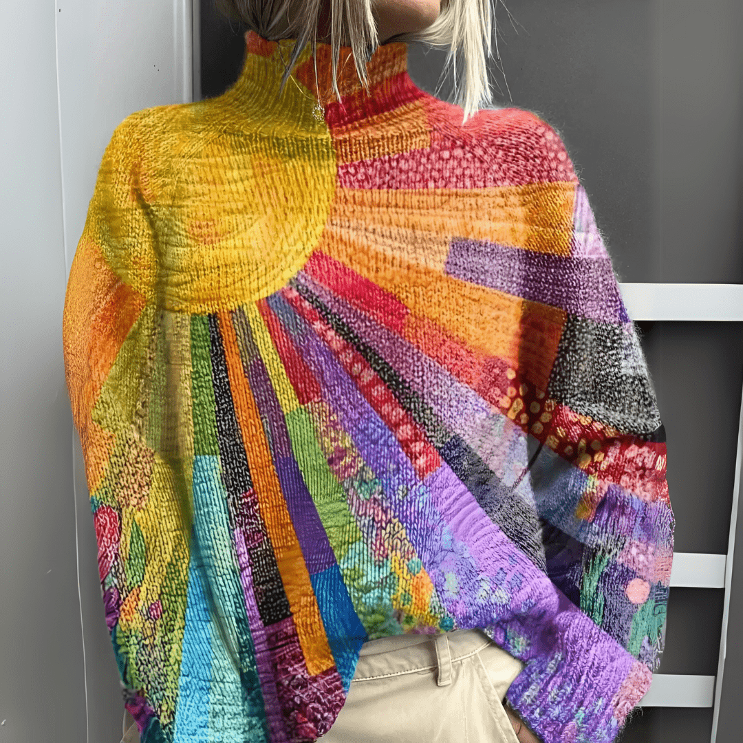 SOLÈNE | Elegant High Neck Jumper for a Refined Look