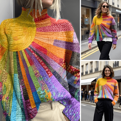 SOLÈNE | Elegant High Neck Jumper for a Refined Look