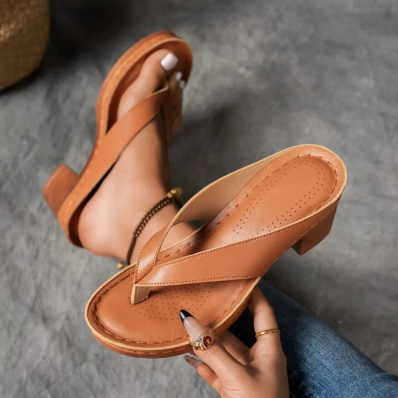 ALLEGRA | High Heeled Slippers for Natural Slimness and Elegant Summer Comfort