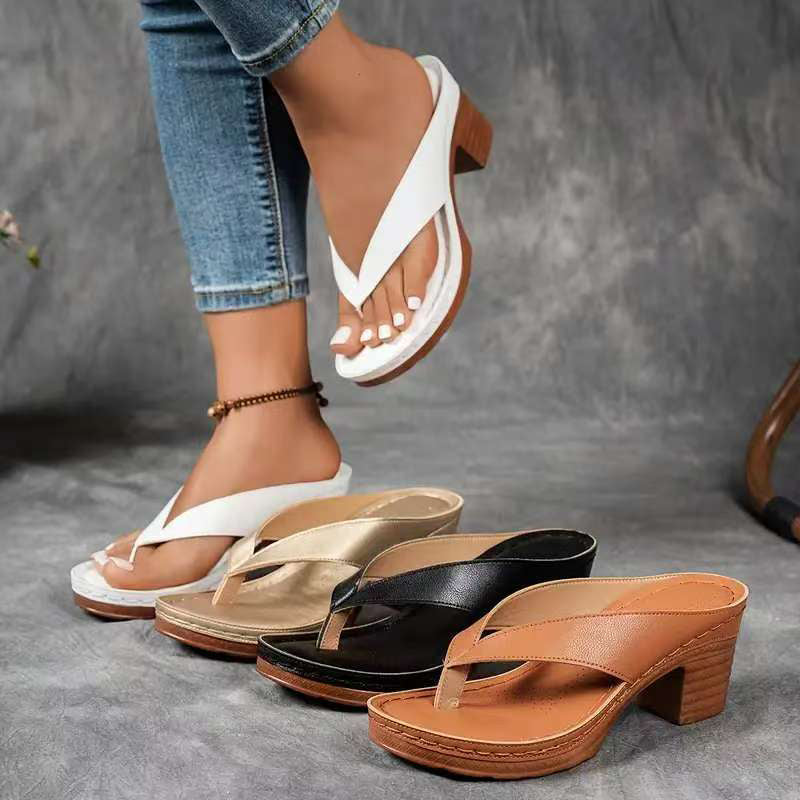 ALLEGRA | High Heeled Slippers for Natural Slimness and Elegant Summer Comfort
