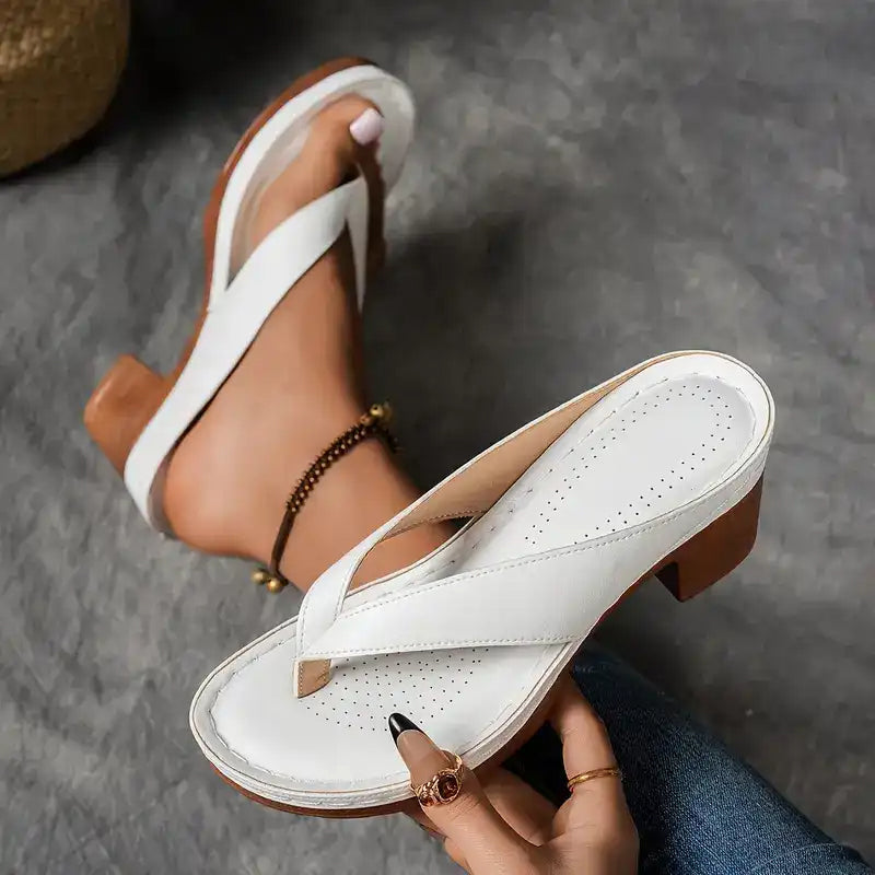 ALLEGRA | High Heeled Slippers for Natural Slimness and Elegant Summer Comfort