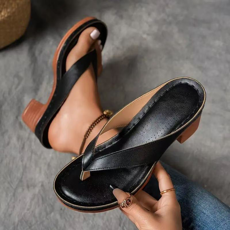 ALLEGRA | High Heeled Slippers for Natural Slimness and Elegant Summer Comfort