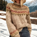 Ingrid – Warm Winter Jumper with Norwegian Pattern
