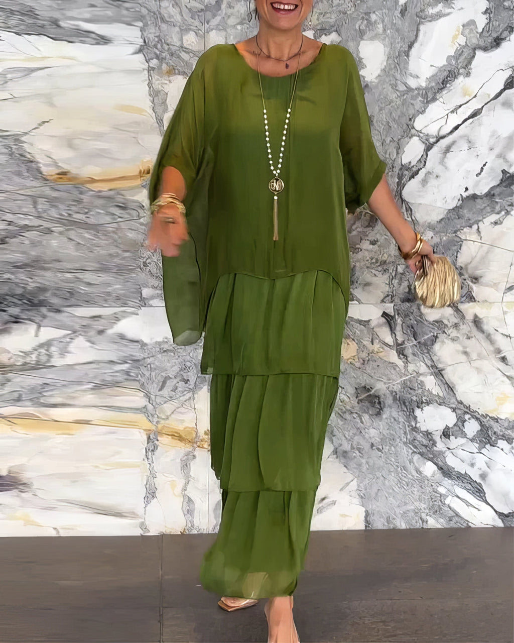 Caroline | Elegant Maxi Dress Comfortable for All Occasions