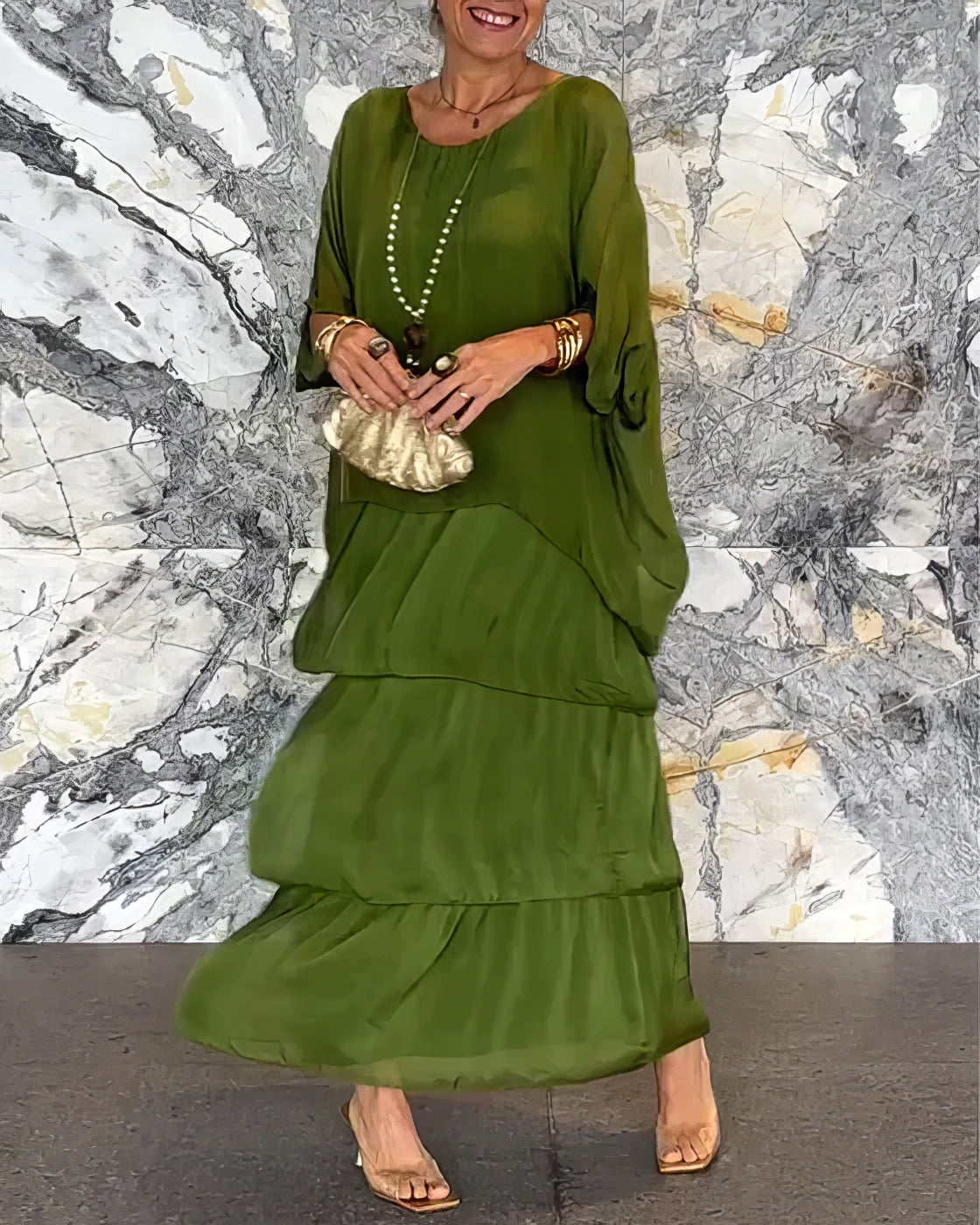 Caroline | Elegant Maxi Dress Comfortable for All Occasions